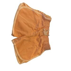 SWEET BUTTERFLY 2 PACK SHORTS SIZE M(5-6) MULTI COLOR STRIPES AND SOLID PEACH